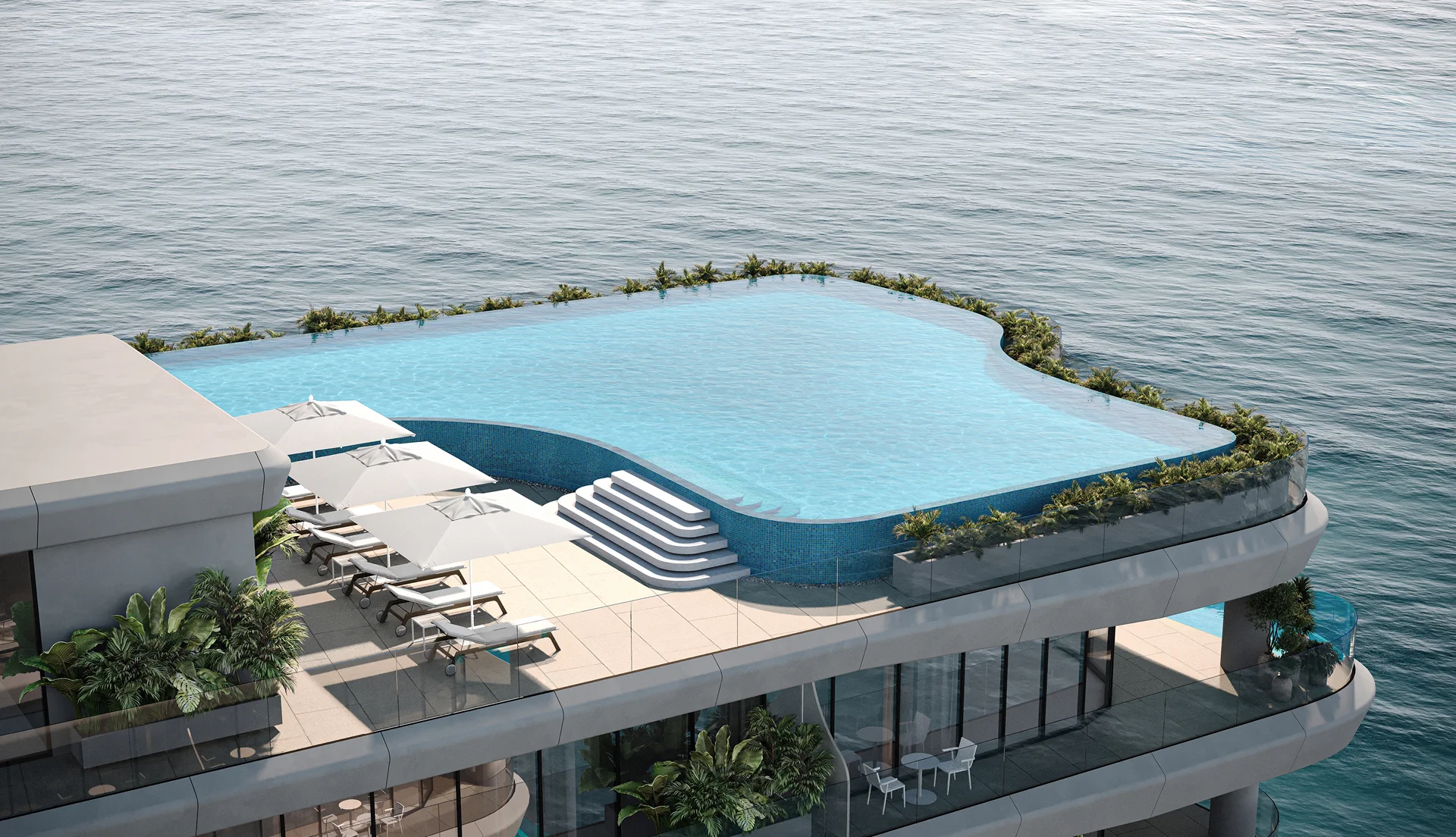 Private and Rooftop Pools