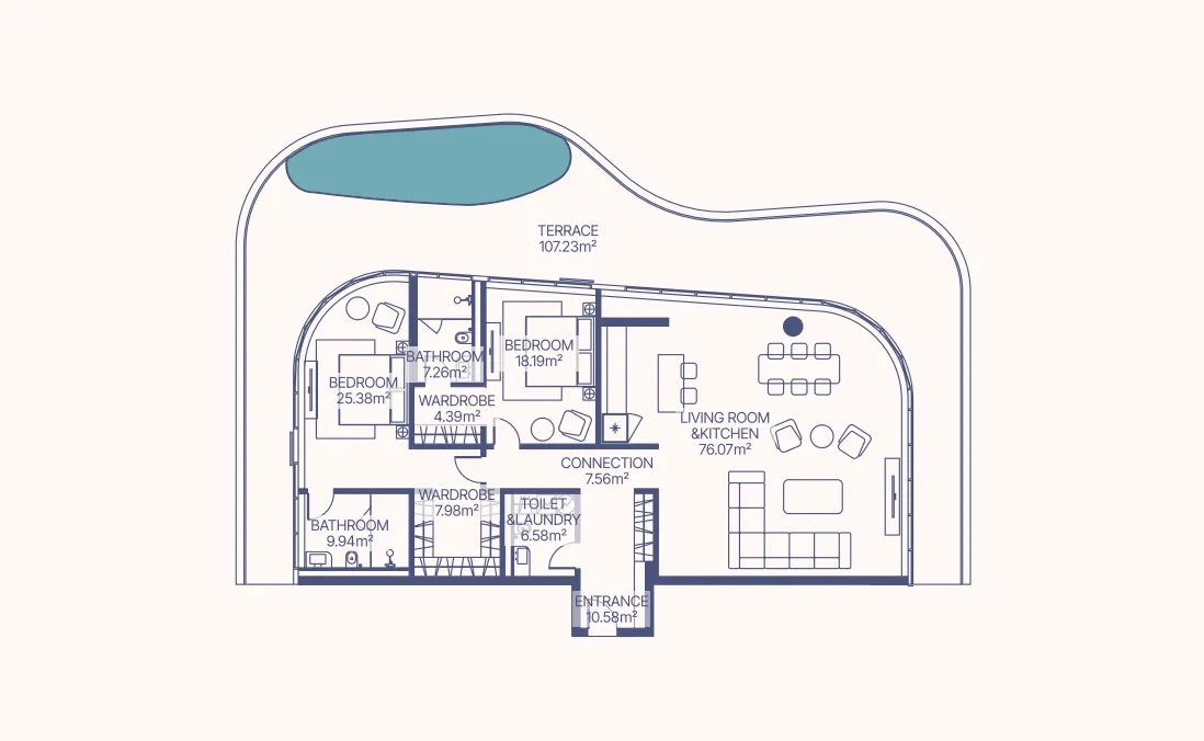 2-Bedroom Apartment
