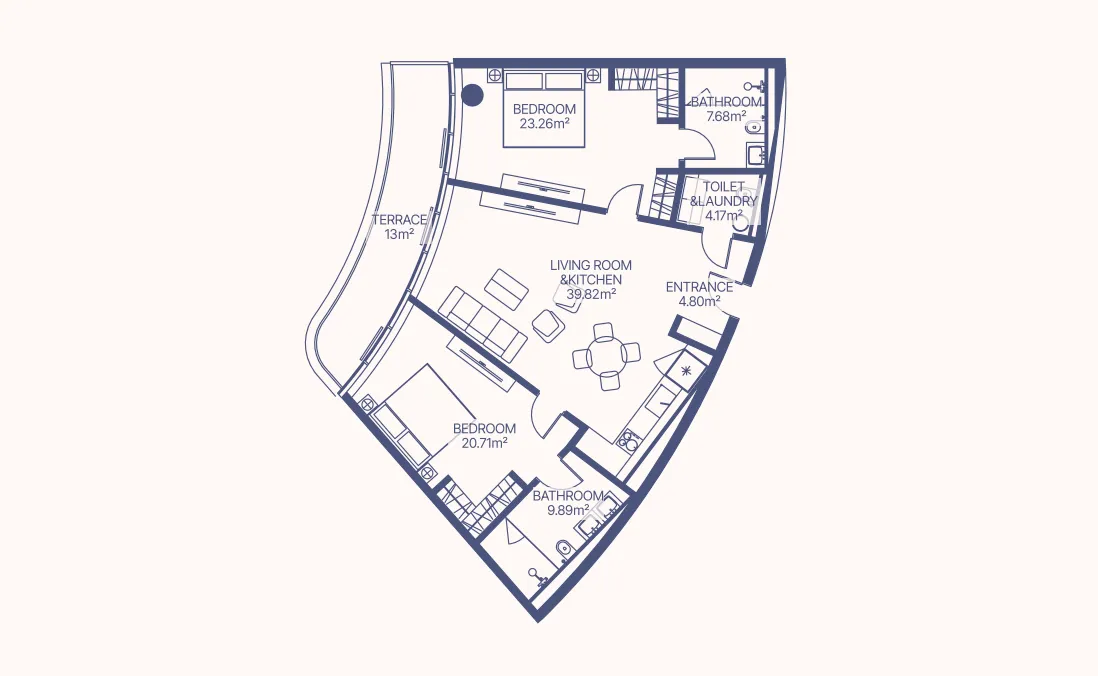 2-Bedroom Apartment