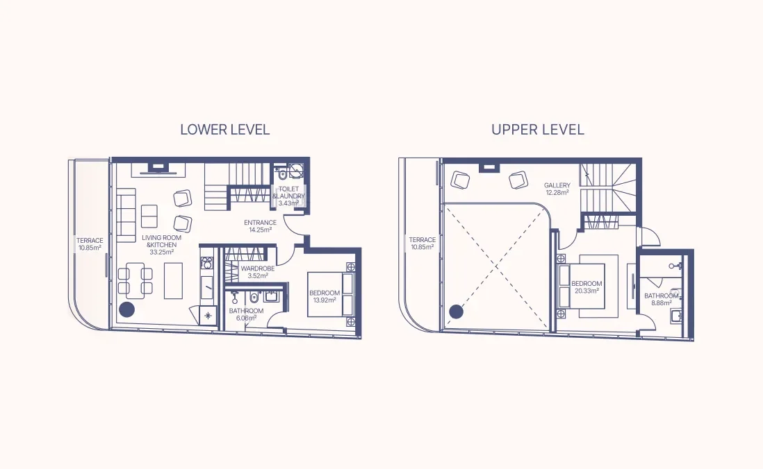 2-Bedroom Duplex